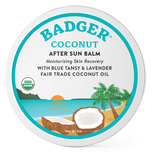 Coconut After-Sun Soothing Balm, Organic Cocoa & Shea