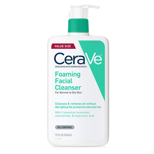CeraVe Foaming Cleanser for Oily Skin: Mattifies Without Drying